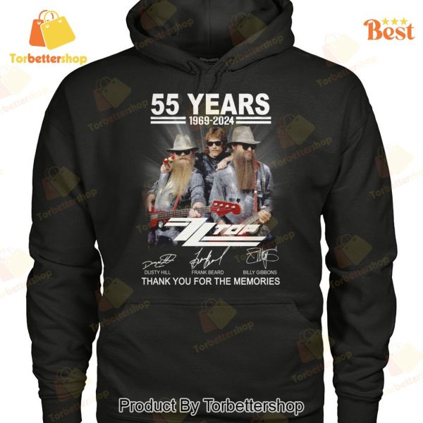 55 Years 1969-2024 ZZ Top Signature Thank You For The Memories Unisex T-Shirt