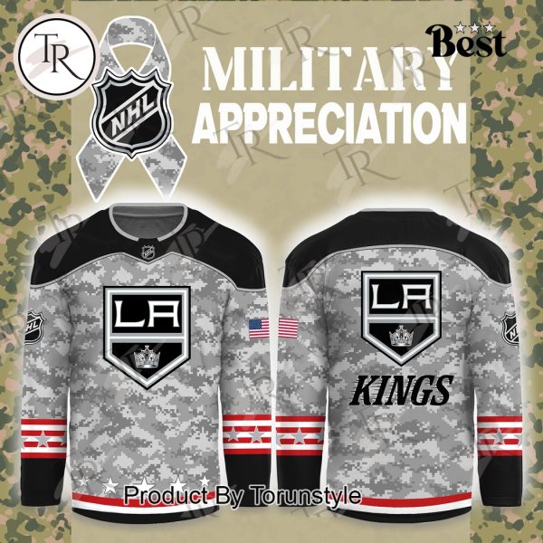 NHL Los Angeles Kings Arctic Camo 2024 Salute to Service Club Hockey Jersey