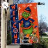 NCAA Florida State Seminoles Football Grinch Welcome Christmas Garden Flag – Custom Name