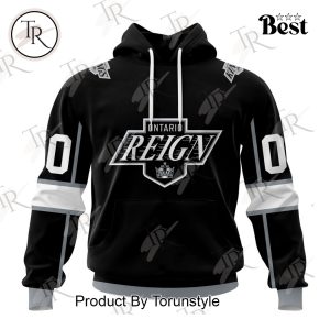 Personalized AHL Ontario Reign Color Jersey Style Hoodie