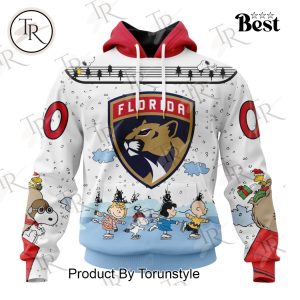 NHL Florida Panthers Special Peanuts Ice Skating Design Hoodie