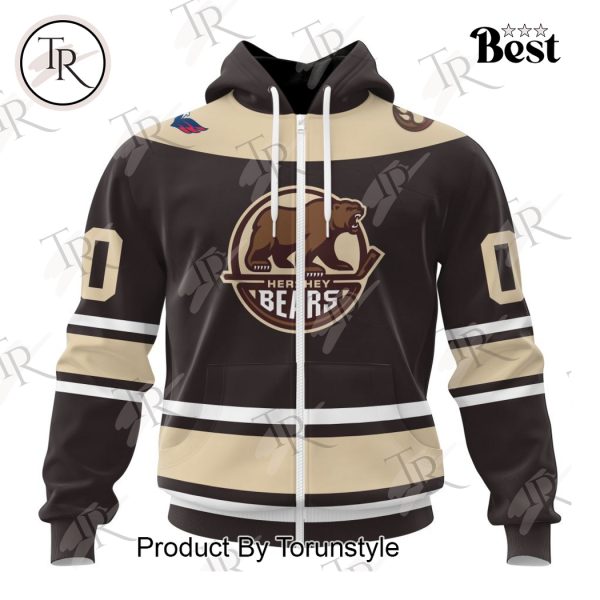 AHL Hershey Bears Personalized 2024 Home Kits Hoodie