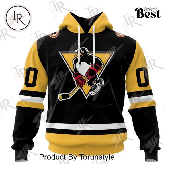 AHL Wilkes-Barre Scranton Penguins Personalized 2024 Home Kits Hoodie