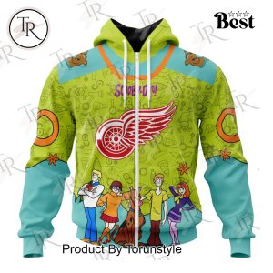 NHL Detroit Red Wings Special Scooby Doo Design Hoodie