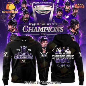 Minnesota PWHL Champions Walter Cup Black Hoodie