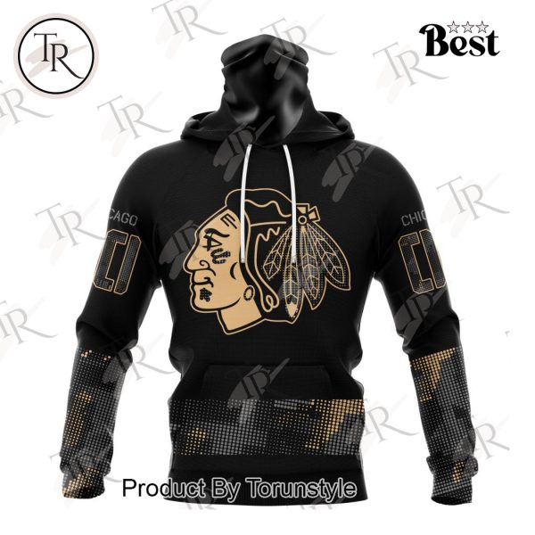 NHL Chicago Blackhawks Personalized Military Appreciation Design Hoodie