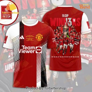 FA Cup Final Winners Manchester United 3D T-Shirt