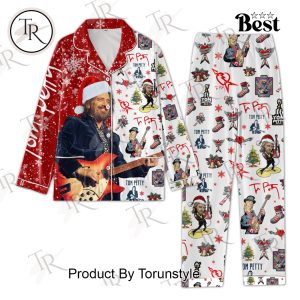 Tom Petty Merry Christmas 2024 Button Down Pajamas Set