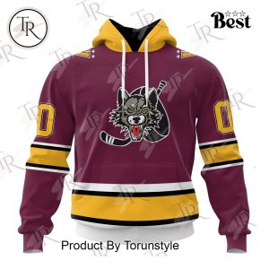 AHL Chicago Wolves Special Design With Northern Lights Hoodie