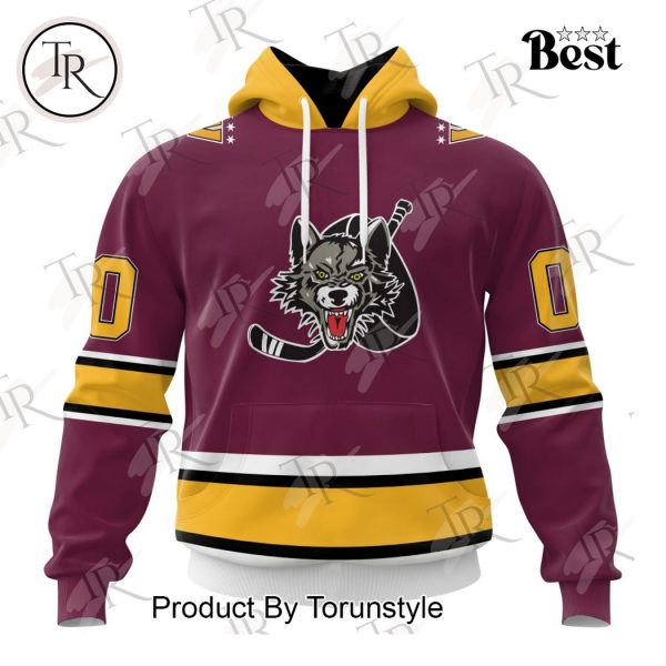 AHL Chicago Wolves Personalized 2024 Home Kits Hoodie