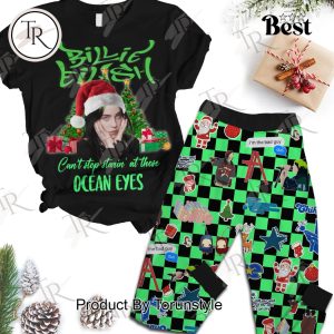 Billie Eilish Can’t Stop Starin’ At Those Ocean Eyes Christmas Pajamas Set