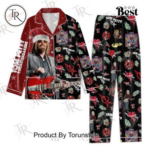 Tom Petty And The Heartbreakers Merry Christmas Button Down Pajamas Set