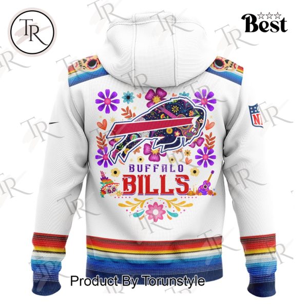 Dia De Los Muertos Buffalo Bills 2024 Pullover Hoodie, Longpants, Cap