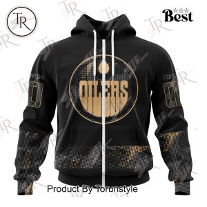 NHL Edmonton Oilers Personalized Military Appreciation Design Hoodie