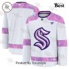 NHL San Jose Sharks 2024 Hockey Fights Cancer Practice Jersey – White