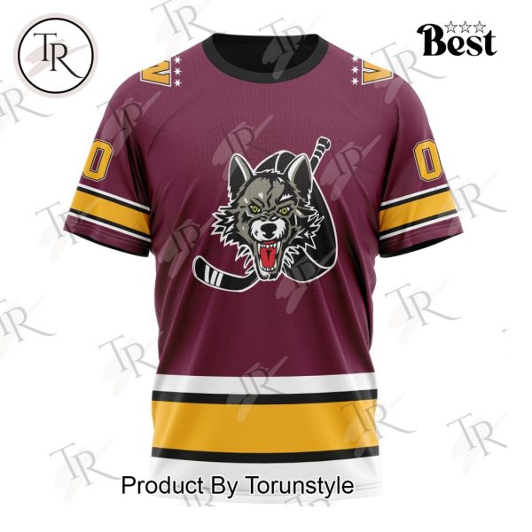 AHL Chicago Wolves Personalized 2024 Home Kits Hoodie