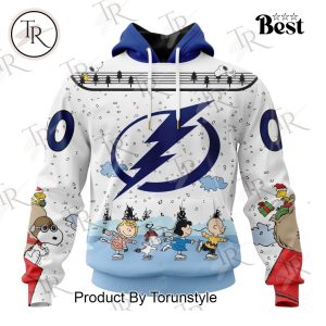 NHL Tampa Bay Lightning Special Peanuts Ice Skating Design Hoodie