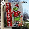 NFL Seattle seahawks Football Grinch Welcome Christmas Garden Flag – Custom Name