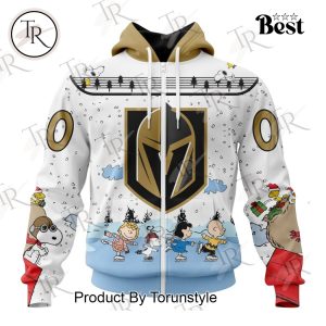 NHL Vegas Golden Knights Special Peanuts Ice Skating Design Hoodie