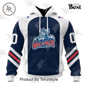 Personalized AHL Hartford Wolf Pack Color Jersey Style Hoodie