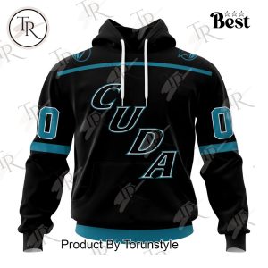 Personalized AHL San Jose Barracuda Color Jersey Style Hoodie