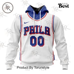 NBA Philadelphia 76ers Personalized 2025 Association Kits Hoodie