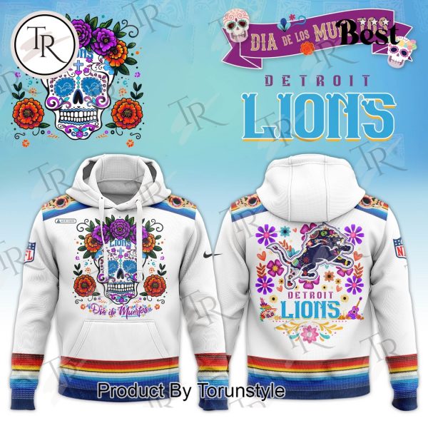 Dia De Los Muertos Detroit Lions 2024 Pullover Hoodie, Longpants, Cap