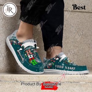 NFL Philadelphia Eagles Ho Ho Ho Christmas Custom Name Hey Dude Shoes