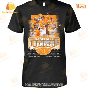 Tennessee Volunteers 2024 SEC Baseball Champions Signature Unisex T-Shirt