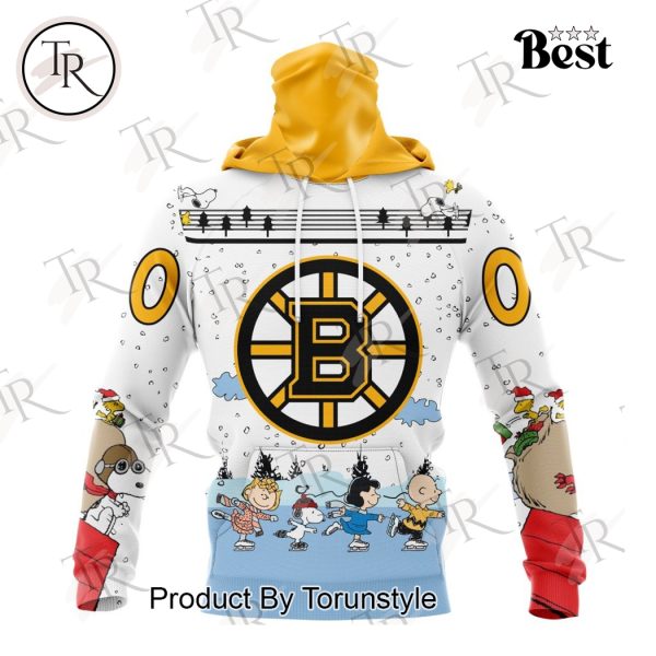 NHL Boston Bruins Special Peanuts Ice Skating Design Hoodie