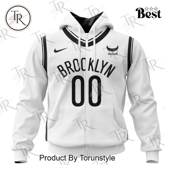 NBA Brooklyn Nets Personalized 2025 Association Kits Hoodie