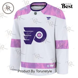 NHL Philadelphia Flyers 2024 Hockey Fights Cancer Practice Jersey – White