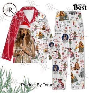 Celine Dion The Magic Of Christmas 2024 Button Down Pajamas Set