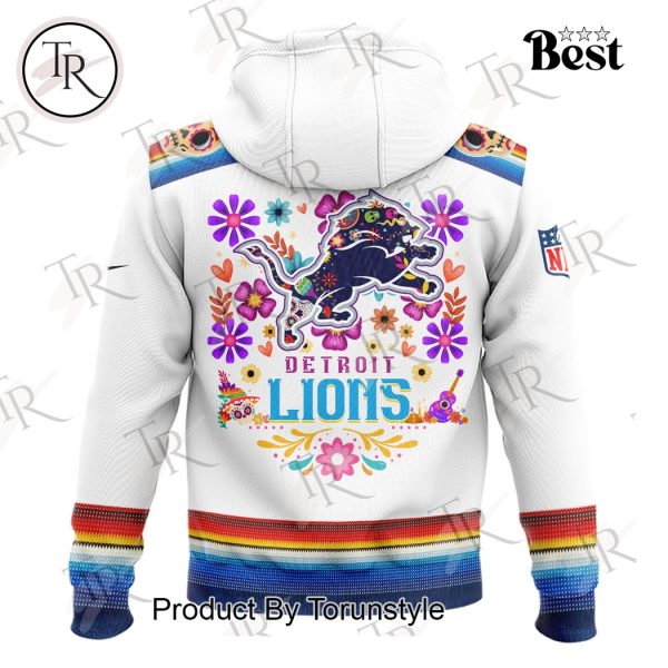 Dia De Los Muertos Detroit Lions 2024 Pullover Hoodie, Longpants, Cap