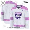 NHL Edmonton Oilers 2024 Hockey Fights Cancer Practice Jersey – White