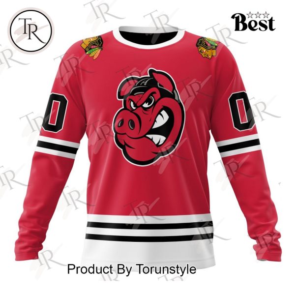 AHL Rockford IceHogs Personalized 2024 Home Kits Hoodie