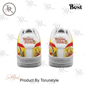 Winnie The Pooh Honey Merry Christmas Air Force 1 Sneakers