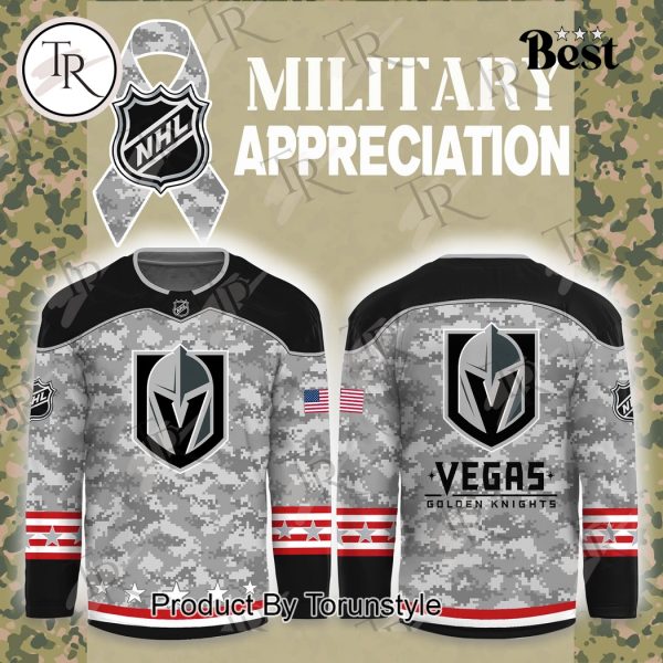 NHL Vegas Golden Knights Arctic Camo 2024 Salute to Service Club Hockey Jersey