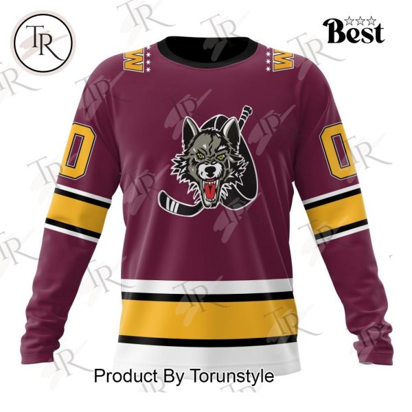 AHL Chicago Wolves Personalized 2024 Home Kits Hoodie