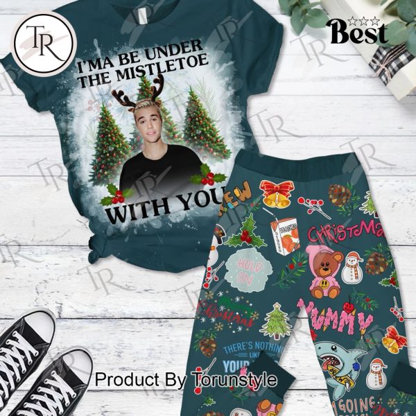 Justin Bieber I’ma Be Under The Mistletoe With You Merry Christmas Pajamas Set