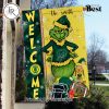 NCAA Penn State Nittany Lions Football Grinch Welcome Christmas Garden Flag – Custom Name