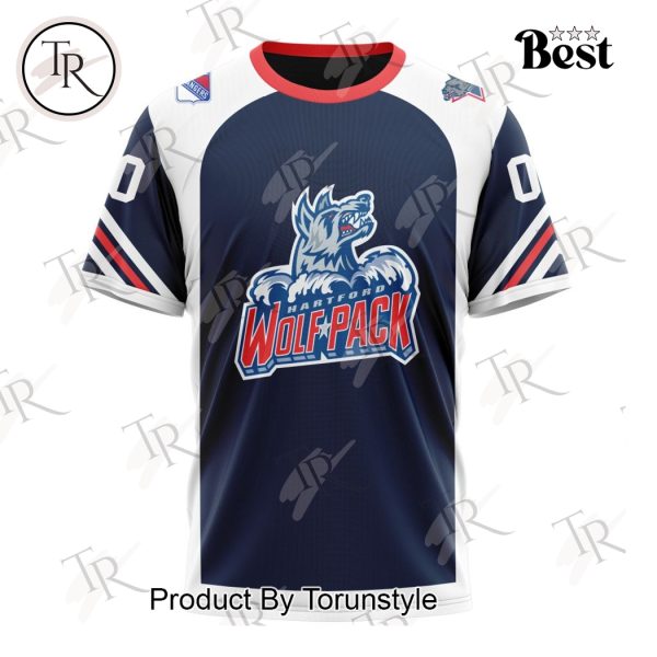 AHL Hartford Wolf Pack Personalized 2024 Home Kits Hoodie