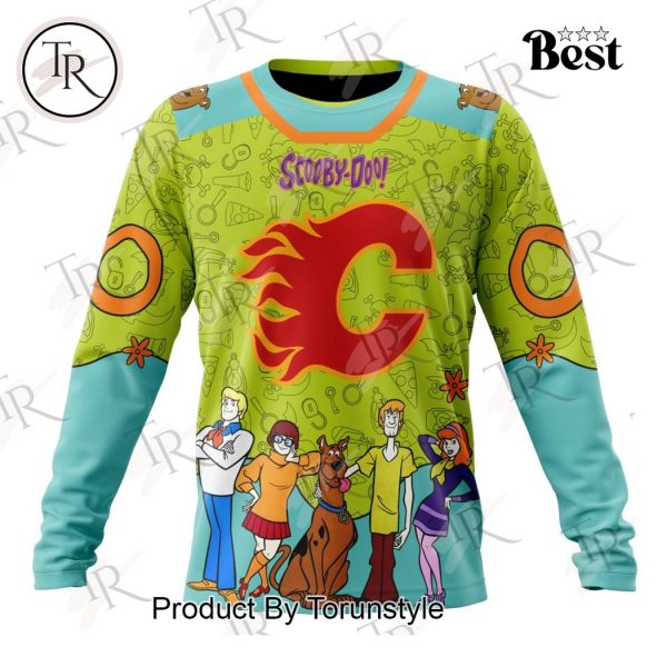 NHL Calgary Flames Special Scooby Doo Design Hoodie