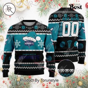 NBA Charlotte Hornets Special Christmas Ugly Sweater Design