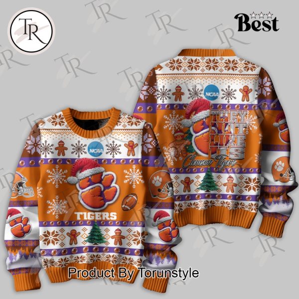 They Not Like Us Clemson Tigers Knitted Sweater