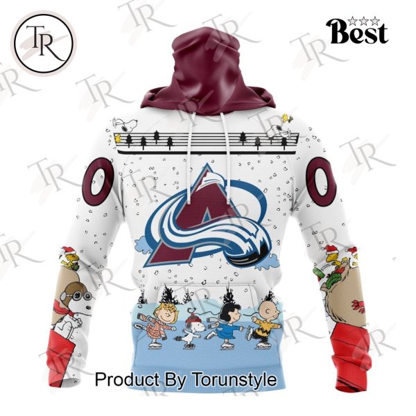 NHL Colorado Avalanche Special Peanuts Ice Skating Design Hoodie