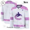 NHL Vegas Golden Knights 2024 Hockey Fights Cancer Practice Jersey – White