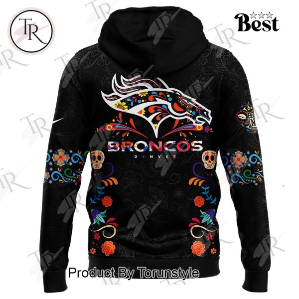 NFL Denver Broncos 2024 Dia De Los Muertos Hoodie