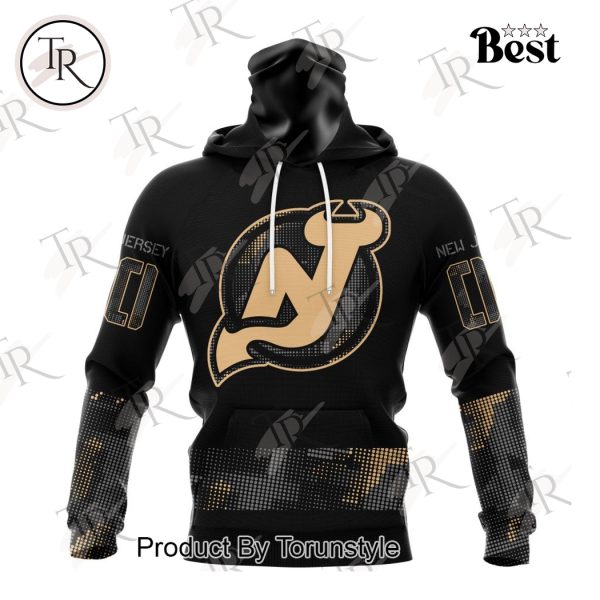 NHL New Jersey Devils Personalized Military Appreciation Design Hoodie