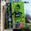 NFL Tampa Bay Buccaneers Football Grinch Welcome Christmas Garden Flag – Custom Name